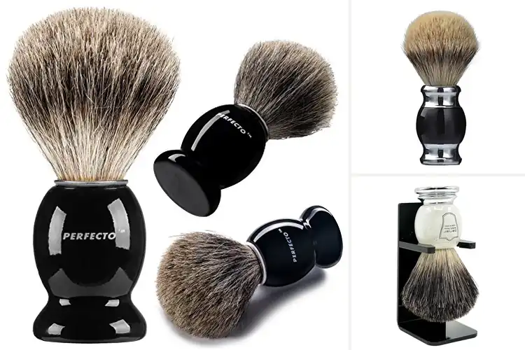 Detailed view of Best Black Badger Brushes