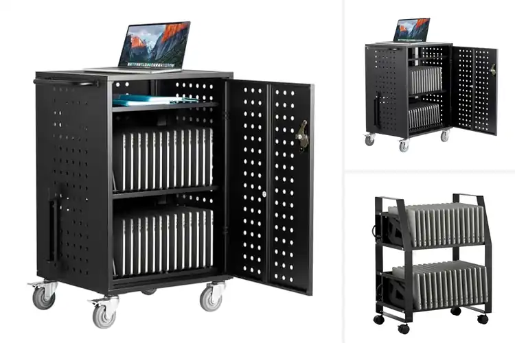Detailed view of Best Chromebook Carts: Top 10 for Easy Charging & Storage