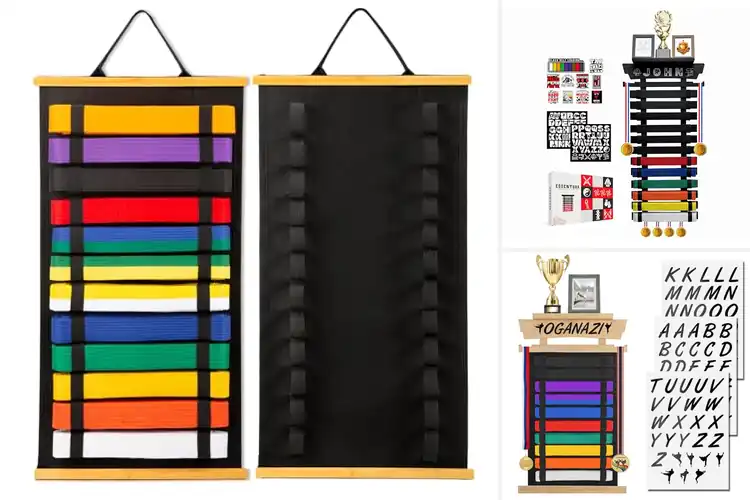 Detailed view of Best Martial Arts Belt Display Racks