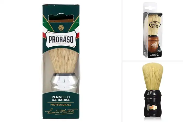Detailed view of Best Stiff Bristle Shaving Brushes
