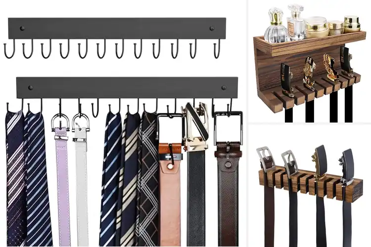 Detailed view of Best Wall Mounted Belt Display Racks