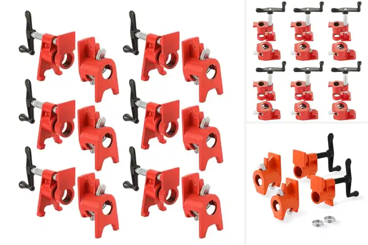 Detailed view of Best Wood Gluing Pipe Clamps